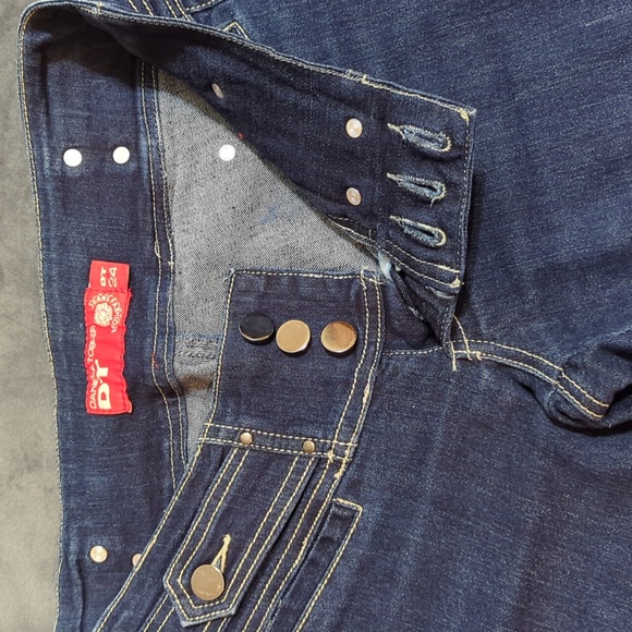 Daniela Tobler Low Rise Dark Wash Jeans, Size 24 - Picture 4 of 8